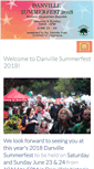 Mobile Screenshot of danvillesummerfest.com